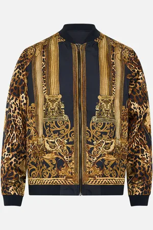 Camilla Zip Through Reversible Bomber Jacket Era of Empires, M