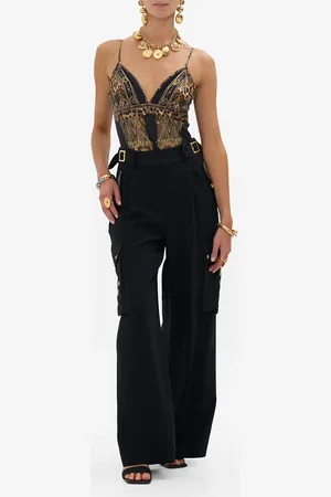 Camilla Tri Bodysuit with Mesh Inserts an Egyptian Renaissance, XL