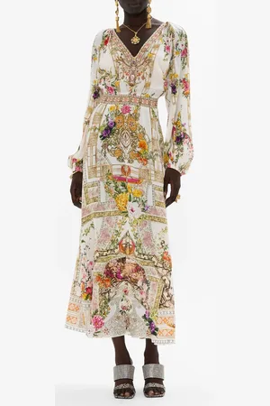 Camilla Raglan Shirred Waist Dress Egyptian Rose, XXL