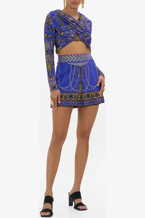 Camilla Shaped Waistband Mini Skirt My Fair Pharaoh, S