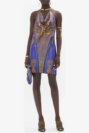 Camilla Draped Short Dress with Neckpiece My Fair Pharaoh, S