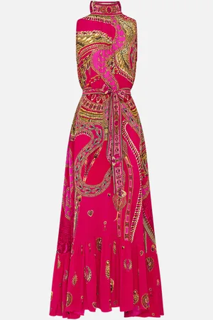 Camilla Necktie Dress with Elasticated Waist Kissed by a Cobra, XS