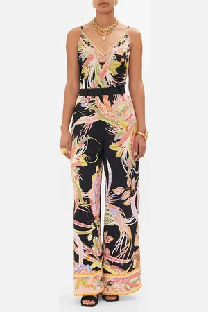Camilla Wide Leg Waisted Pant Lady of the Moon, S