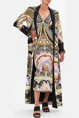 Camilla Cuffed Side Split Coat Florence Field Day, M
