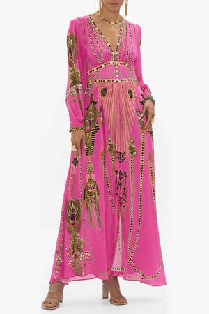 Camilla Button Dress with Shaped Waistband Song of the Scarab, S