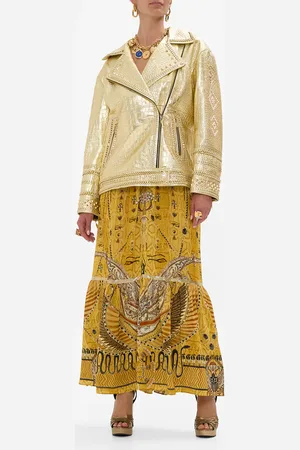 Camilla Oversized Leather Biker Jacket Valley of the Kings, L