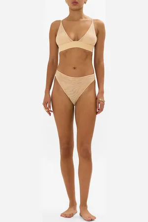 Camilla Mesh Soft Pull on Tri Bra Solid Nude, S