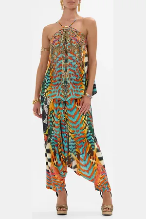 Camilla Gather Neck Hardware Top Desert Visions, XL