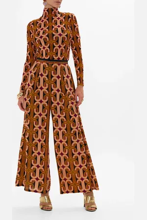 Camilla Wide Leg Trouser with Front Pockets One Night in De Wallen, XS