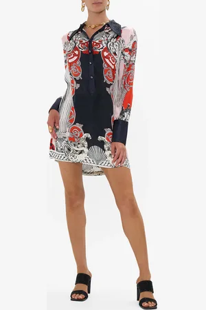 Camilla Mini Shirt Dress Mark of Medusa, XL