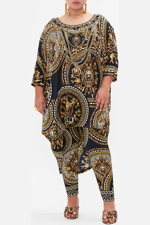 Camilla Scoop Back Hem Lounge Dress Duomo Kaleido, 3XL/4XL