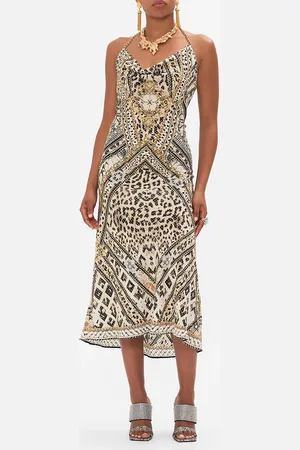 Camilla Bias Halter Dress Mosaic Muse, XXL