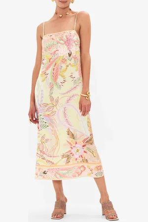 Camilla Square Neck Midi Dress Cosmic Tuscan, XXL
