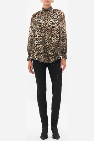 Camilla Raglan Button Up Shirt Amsterglam, M