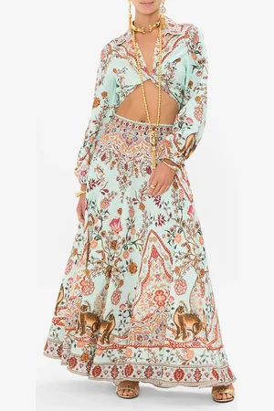 Camilla Cropped Wrap Shirt Weaving Worlds, L
