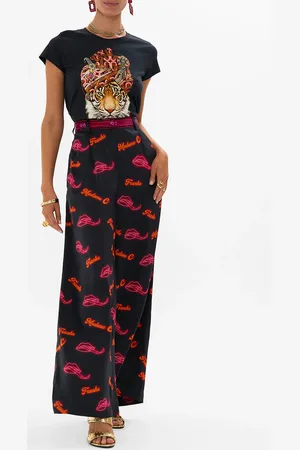 Camilla Wide Leg Waisted Pant Electric Loveland, M