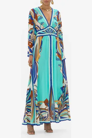Camilla Kimono Sleeve Dress with Shirring Detail Oasis Oracle, S