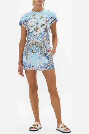 Camilla Slim Fit Round Neck T-Shirt - Multi Al Manial Palace Memoirs, S