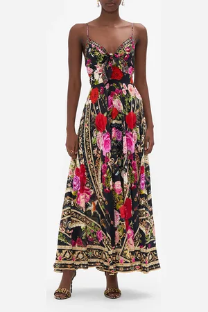Camilla Long Dress with Tie Front Reservation for Love, L