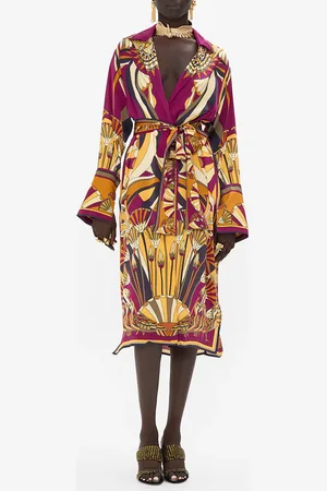 Camilla Split Cuff Soft Coat Desert Delirium, XS/S