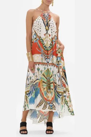 Camilla Gather Neck Hardware Maxi Dress Valley of the Queens, XXL