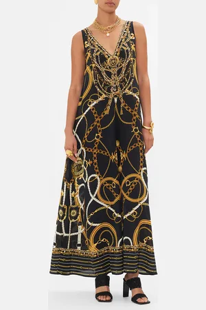 Camilla V Neck Flared Jumpsuit Coast to Coast, XXS
