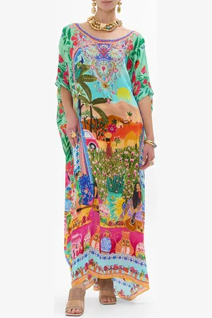 Camilla Round Neck Kaftan Queens of Creation, O/S
