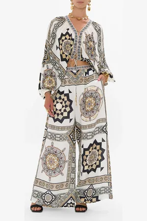 Camilla Tuck Front Pant Tile Style, M