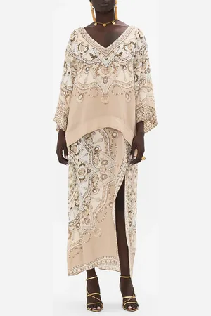 Camilla Overlay Kaftan with Split Front Grotto Goddess, S