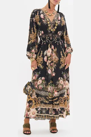 Camilla Raglan Shirred Waist Dress Dynasty Daze, XS