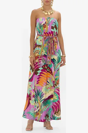 Camilla Tie Waist Strapless Jumpsuit Giza Goddess, XXL