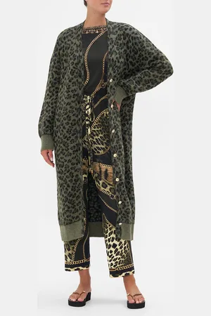 Camilla Long Cocoon Cardigan Lions Mane, S