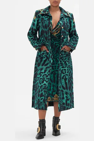 Camilla Long Button Front Coat Sing My Song, L