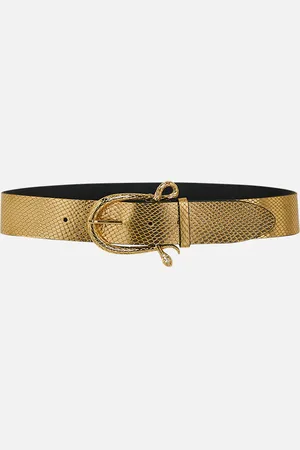Camilla Snake Buckle Belt Gold, M