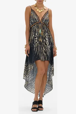 Camilla Strappy High Low Dress with Pockets Cat Worship, S