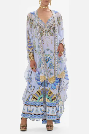 Camilla High Low Draped Layer Under Scarab Skies, O/S