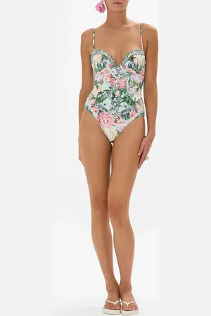 Camilla Continuous Wire Moulded Bra One Piece Petal Promise Land, XXL