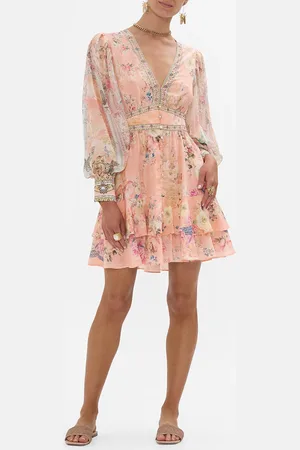 Camilla Button Front Frill Dress the Jewellery Palace, S