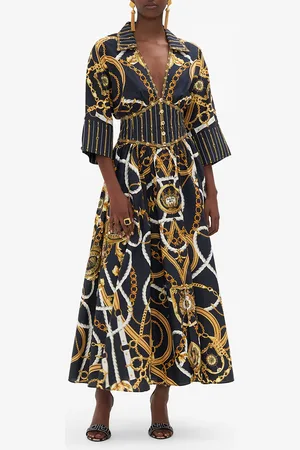 Camilla Shaped Waistband Midi Dress Coast to Coast, XS