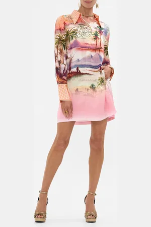 Camilla Mini Shirt Dress Millas Got Mail, XS
