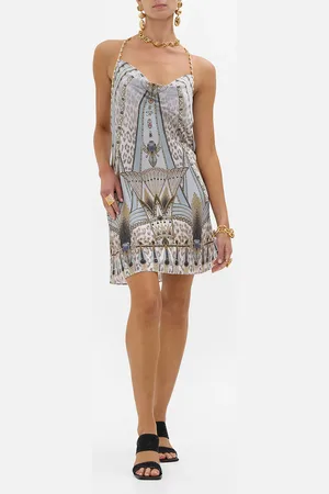 Camilla Short Bias Halter Dress Sahara Starlet, XL