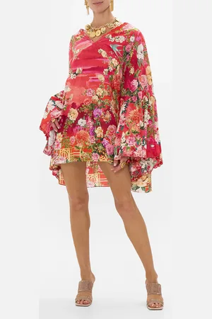 Camilla Short V Neck Ruffle Kaftan Sweet Home Alexandria, O/S