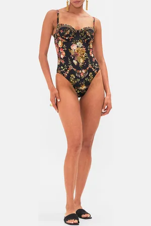 Camilla Ruched Cup Underwire One Piece Stitched in Time, L