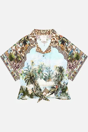 Camilla Kids Crop Tie Front Shirt 4-10 Views of the Valley, 6