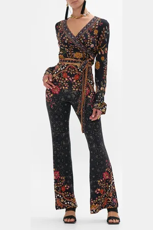 Camilla Jersey Flare Pant Loom to Tomb, L