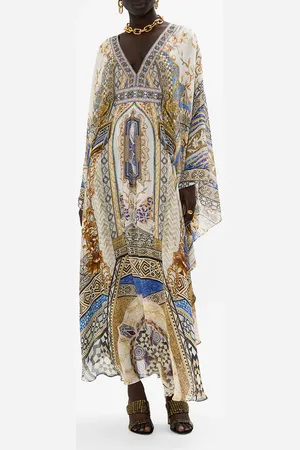 Camilla Long Kaftan with Waist Detail Make Me Your Mosaic, O/S
