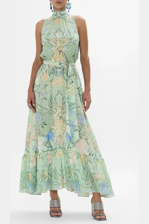 Camilla Necktie Dress with Elasticated Waist Dreaming in Dutch, L