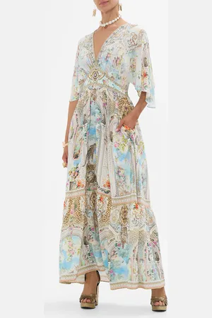 Camilla Waisted Dress with Hem Ruffle We Always Have Alexandria, L