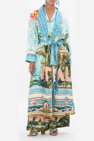 Camilla Long Robe with Tie from Sorrento with Love, S