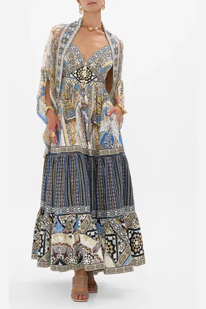 Camilla Open Front Cardi Cape Make Me Your Mosaic, O/S